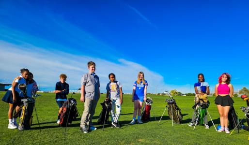 St. Elizabeth's Students on the golf course